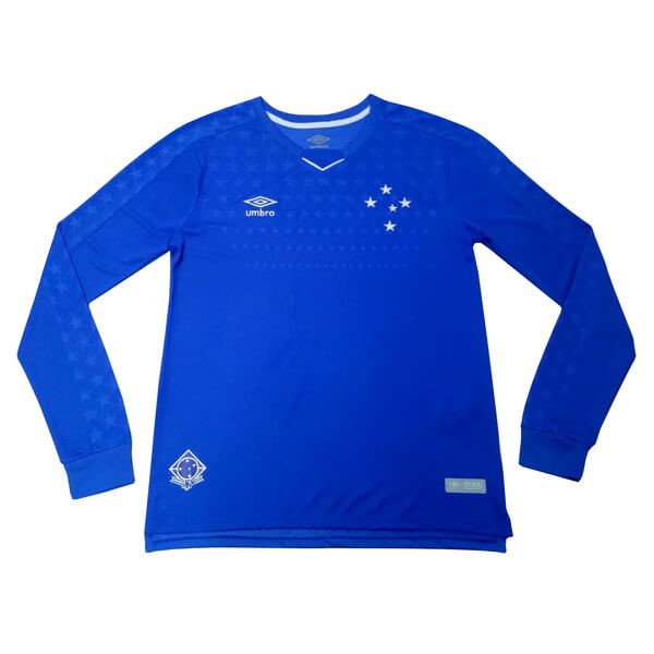 Camiseta Cruzeiro 1ª ML 2019/20 Azul